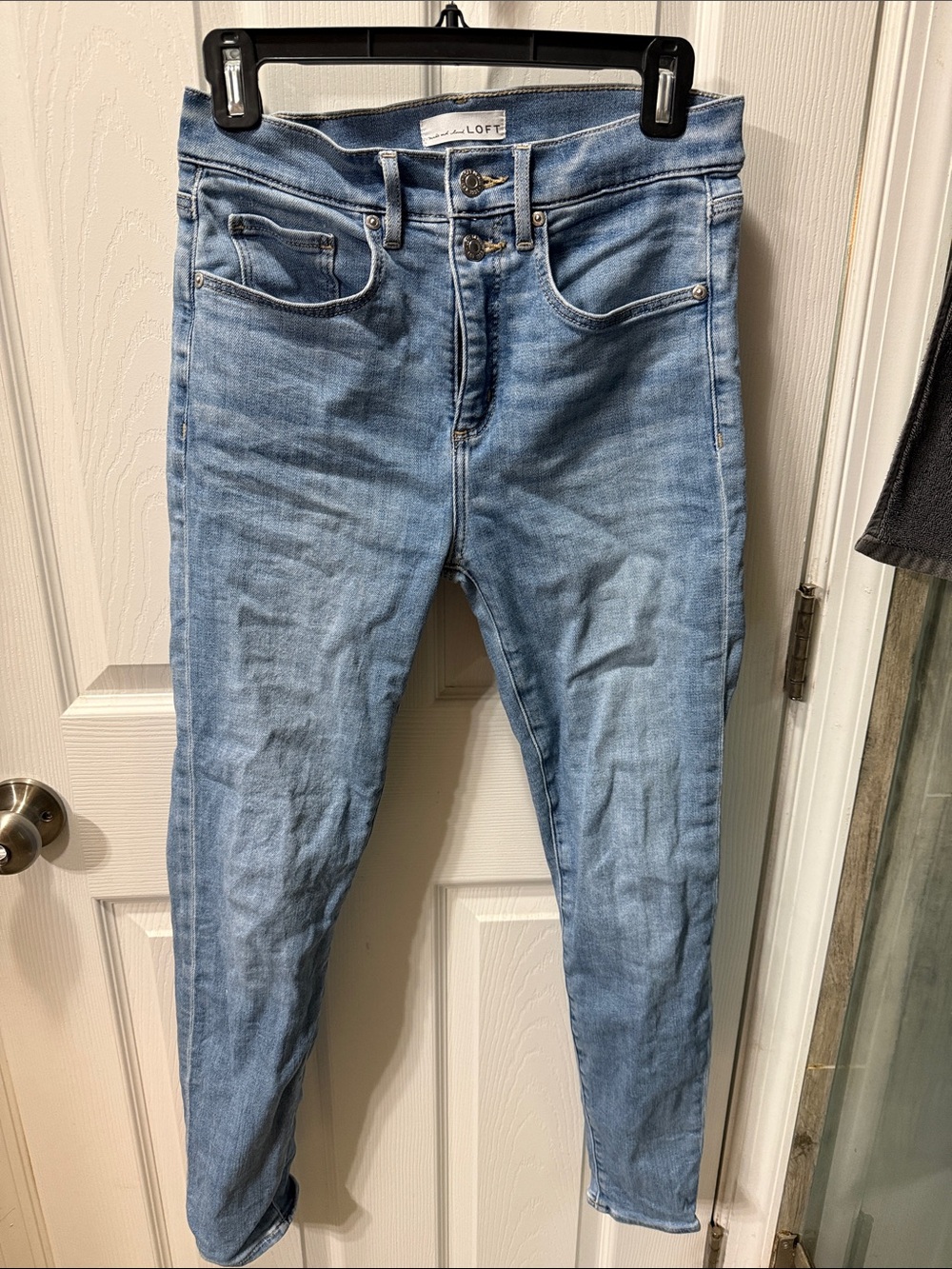 LOFT Light Blue High-Rise Skinny Jeans
